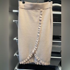 Club Monaco Knit tube skirt baby pink
